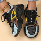 Women's Relaxed All-match Contrast Color Mesh Shoes