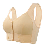 Comfort Front Closure Breathable Seamless Wireless Bra for Seniors