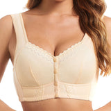 Comfort Front Closure Breathable Seamless Wireless Bra for Seniors