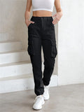 Female Lightweight Hiking Pockets Ankle-tied Jogger Pants