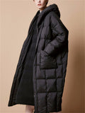 Winter Hooded Super Soft Cozy Long Down Coat for Women