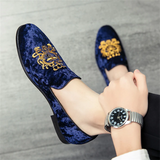 Men's Vintage Luxury Hand Embroidery Soft Sole Dress Shoes