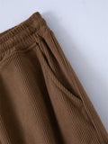 Men's Autumn Warm Corduroy Windproof Ankle-Tied Cargo Pants