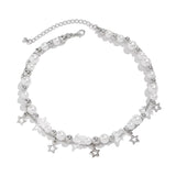 Fashion Star Pendant Imitation Pearls Necklace for Women