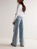 Personalized Low Rise Denim Jeans for Ladies