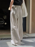 Ladies Wide Leg Comfortable Sun Protection Casual Striped Pants