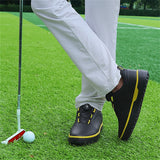 Men's Casual Walking Contrast Color Soft Sole Golf Shoes