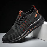 Male Lightweight Contrast Color Walking Jogging Sneakers