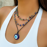 Ladies Turkish Evil Eye Lucky Amulet Necklace