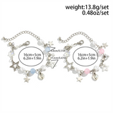 Cutout Imitation Pearl Star Heart Beaded Bracelets