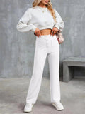 Women's High-Rise Buttoned Stretch Flexi Pants