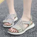 Cozy Open Toe Cross Strap Beach Sandals for Women