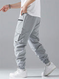 Men's Hip Hop Jogging Pants With Flap Pockets