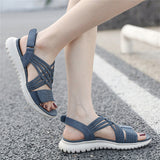 Cozy Open Toe Cross Strap Beach Sandals for Women