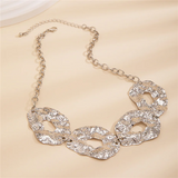 Ladies Exaggerated Irregular Cutout Circle Necklace