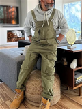 Men's Casual Cozy Oversized Multi-Pocket Dungarees