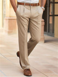 Men's Cozy Summer Business Party Straight-Leg Dress Pants