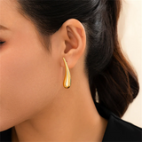 Drop-Shaped Simple Elegant Earrings for Lady