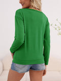 Saint Patrick's Day Round Neck Long Sleeve Shirt for Women