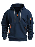 Men's Sports Drawstring Hard-Wearing Hoodies for Spring & Autumn