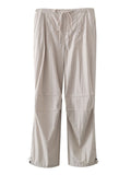 Daily Wear Casual Drawstring Ankle-Tied Baggy Trousers for Female