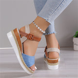 Female Ankle Buckle Strap Non-slip Platform Sandals