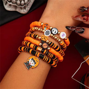 Crazy Halloween Cartoon Vampire Evil Pumpkin Ghost Pendant Bracelets