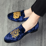 Men's Vintage Luxury Hand Embroidery Soft Sole Dress Shoes