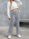 Women's High-Rise Buttoned Stretch Flexi Pants