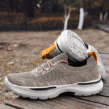 Men's Spring Summer Leisure Platform Knit Sneakers