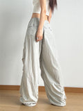 Women's Fashion Casual High Waist Baggy Cargo Pants