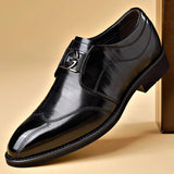 Letter G Design British Style Dress Shoes for Male