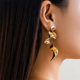 Exaggerated Fashion Twisted Metal Party Earrings for Women