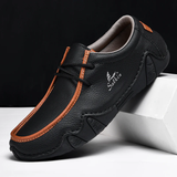 Men's Relaxed Cozy Contrast Color Lace-Up Flats