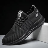 Male Lightweight Contrast Color Walking Jogging Sneakers