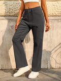 Stylish High Waist Multi-Pocket Cargo Pants for Women