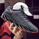 Men's Springy Rubber Blade Sole Lightweight Sneakers