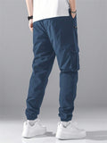 Men's Hip Hop Jogging Pants With Flap Pockets