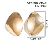 Vogue Irregular Metal Stud Earrings for Women