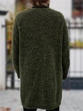 Stylish Mid-length Knit Cardigan Sweater for Men