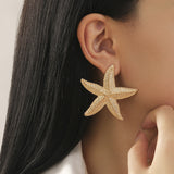 Cute Starfish Casual Holiday Earrings for Women