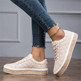 Ladies Preppy Style Versatile Round Toe Shoes