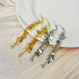 Fashionable Drop-Shaped Metal Sequin Earrings for Women