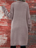 Women's Stylish Cardigan Knitted Mid-Length Sweater 