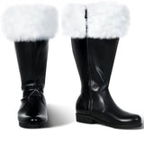 White Fluffy Christmas Santa Claus Boots for Men