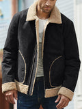 Men Cozy Leisure Lapel Faux Fur Winter Coats