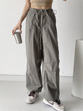 Daily Wear Casual Drawstring Ankle-Tied Baggy Trousers for Female