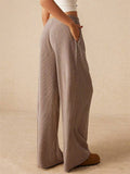 Women's Solid Color Yoga Straight-Leg Casual Pants