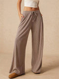 Women's Solid Color Yoga Straight-Leg Casual Pants