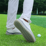 Men's Casual Walking Contrast Color Soft Sole Golf Shoes